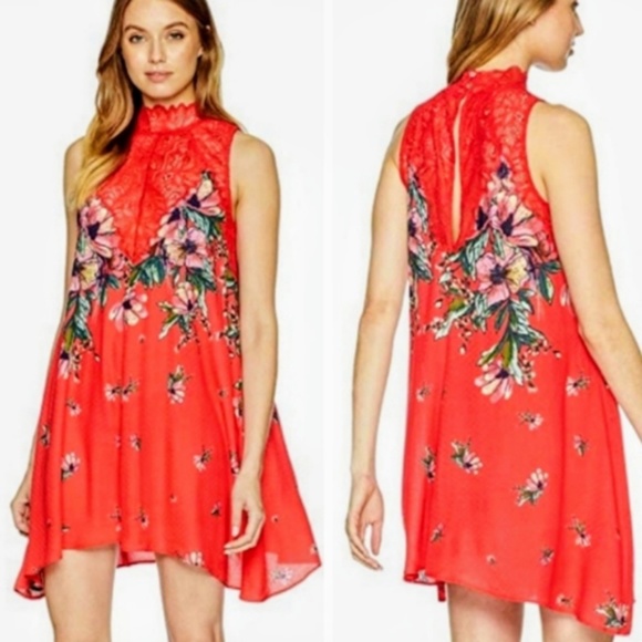 Free People Other - FREE PEOPLE Marsha Slip Trapeze Lace Dress